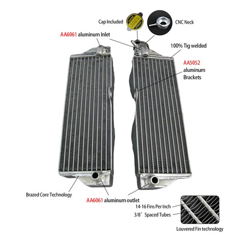 Aluminum radiator for - radiator,